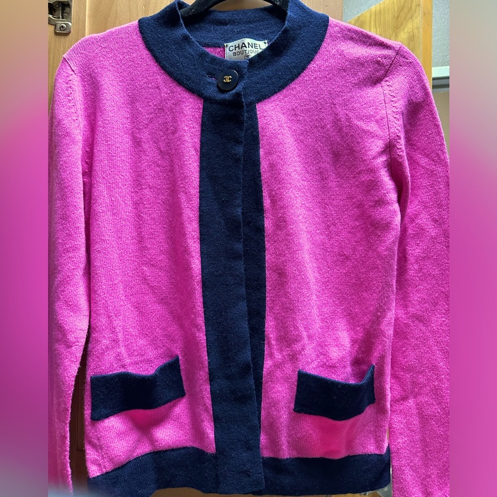 Chanel cardigan set cashmere sweater